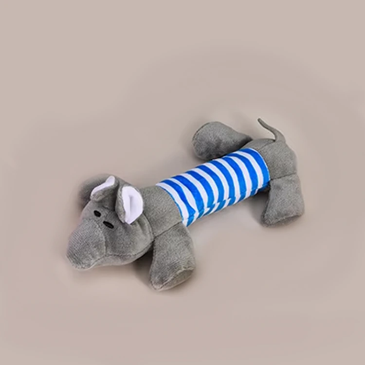 2024 recién llegados animales lindos en forma de juguetes para mascotas de peluche juguetes para perros juego de juguetes chillones-azul 1