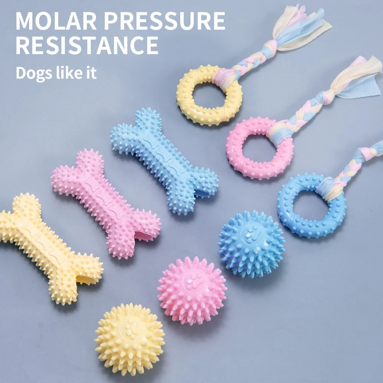 Factory Wholesale Dog Toys Set Birthday Colorful Durable Indestructible Dog Toy 1
