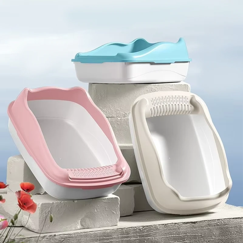 Wholesale Large Space Cat Litter Box Thickened Material Multi-Color Cat Litter Box 1
