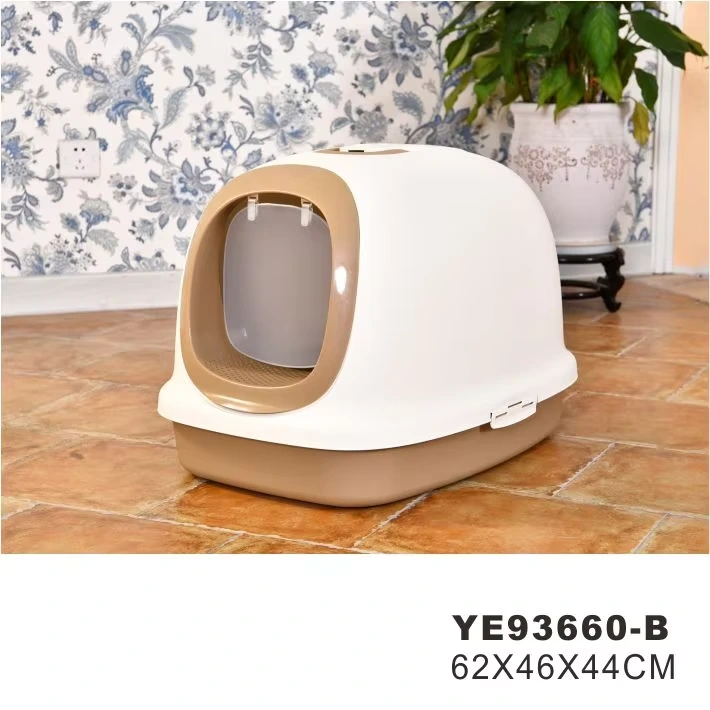 China Pet Supplier Travel Toilet Wholesale Cat Litter Box-brown 1