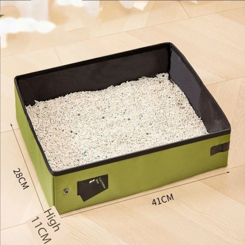 wholesale Caja de arena para viajes, Caja de arena portátil para gatos, Caja de arena para viajes plegable para gatos en el automóvil 1