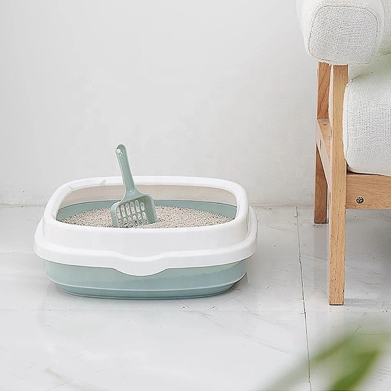 Hot Sales Pet Products Reiniging Plastic Milieuvriendelijk en biologisch afbreekbaar Kattenbakbak-groen 1