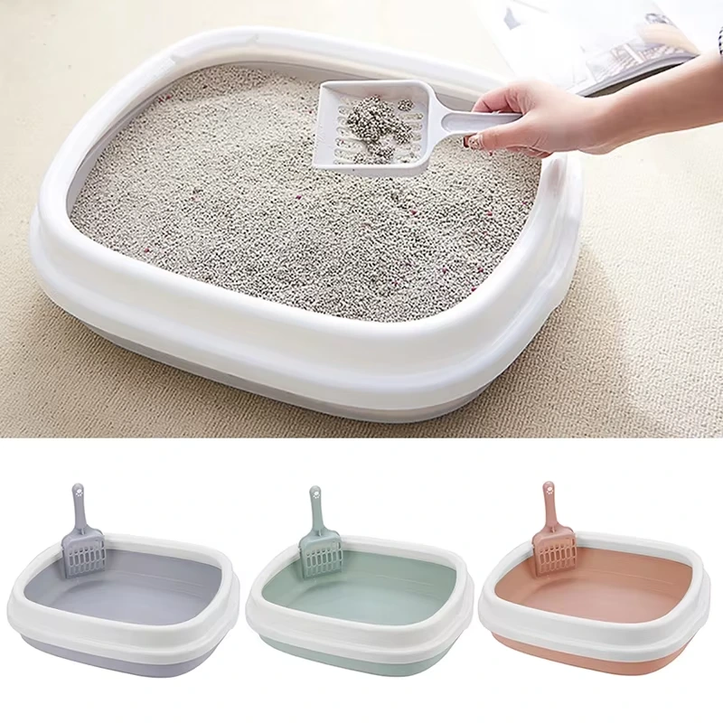 Hot Sales Pet Products Cleaning Plastic Environmentally Friendly And Biodegradable Cat Litter Box 1