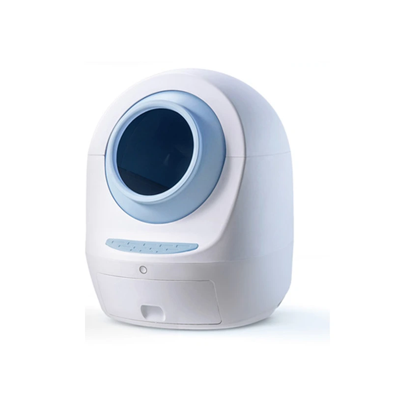 wholesale Luxury Large Smart Cat Toilet Self Cleaning Automatic Cat Litter Box-blue 1