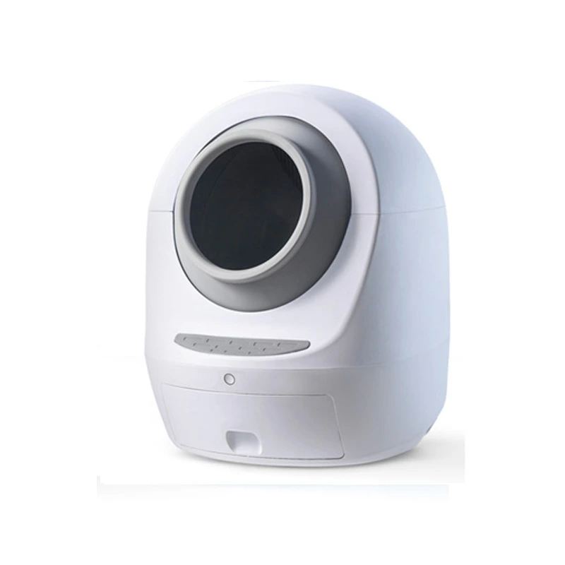 groothandel Luxe Groot Smart Kattentoilet Zelfreinigende Automatische Kattenbak-grijs 1