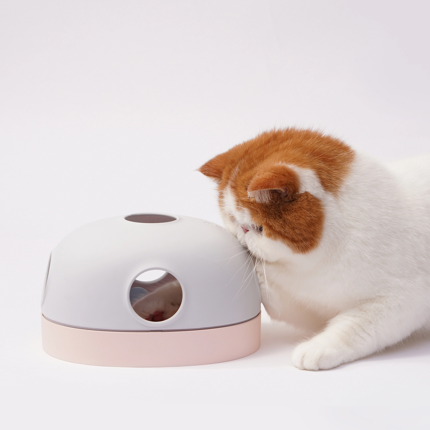 New Design Multifunctional Cat Play Toy Rotating Ball Pet Toys Cats Toys-pink 1