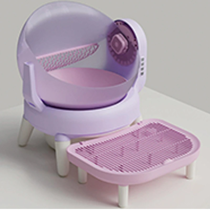 OEM/ODM customized automatic cat litter box open 60L large capacity intelligent self-cleaning cat litter box pet products-8 1