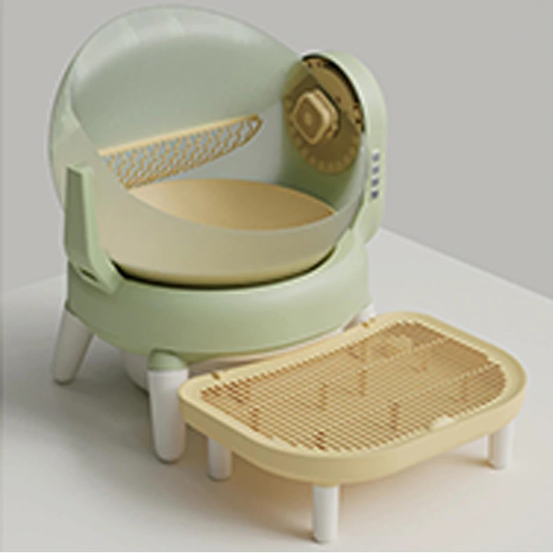 OEM/ODM customized automatic cat litter box open 60L large capacity intelligent self-cleaning cat litter box pet products-7 1