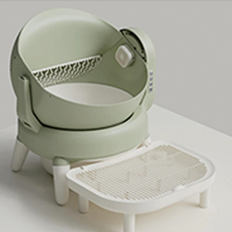 OEM/ODM customized automatic cat litter box open 60L large capacity intelligent self-cleaning cat litter box pet products-6 1
