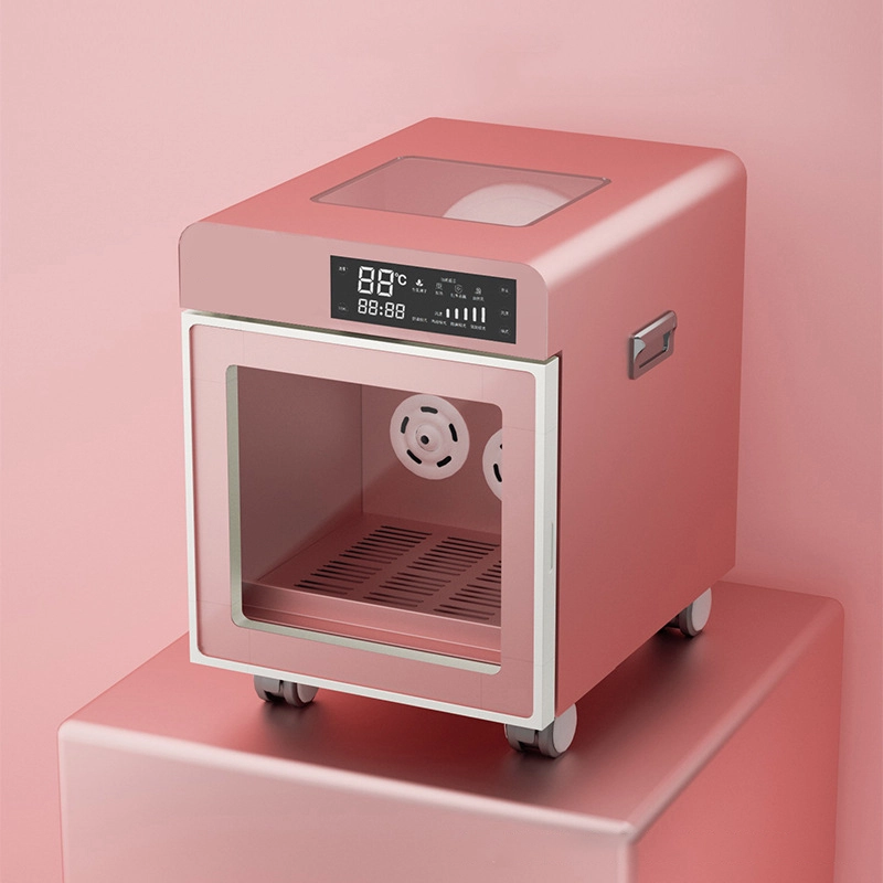 Caja de secado automática para mascotas, Control de temperatura bastante inteligente para gatos y perros, máquina secadora segura para perros, color rosa, novedad de 2024 1