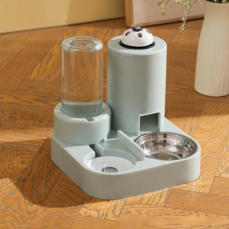 groothandel Gravity Pet Feeder en Water Dispenser Set-Automatische Pet Feeder en Water Dispenser 2 in 1 Geschikt voor het traceren van honden en huisdieren-blauw1 1