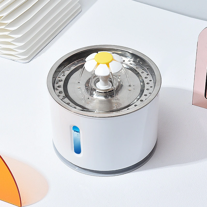 2024 New water purifier smart Automatic cat dog pet water Feeder Dispenser Fountain factory price pet fountain-grey 1