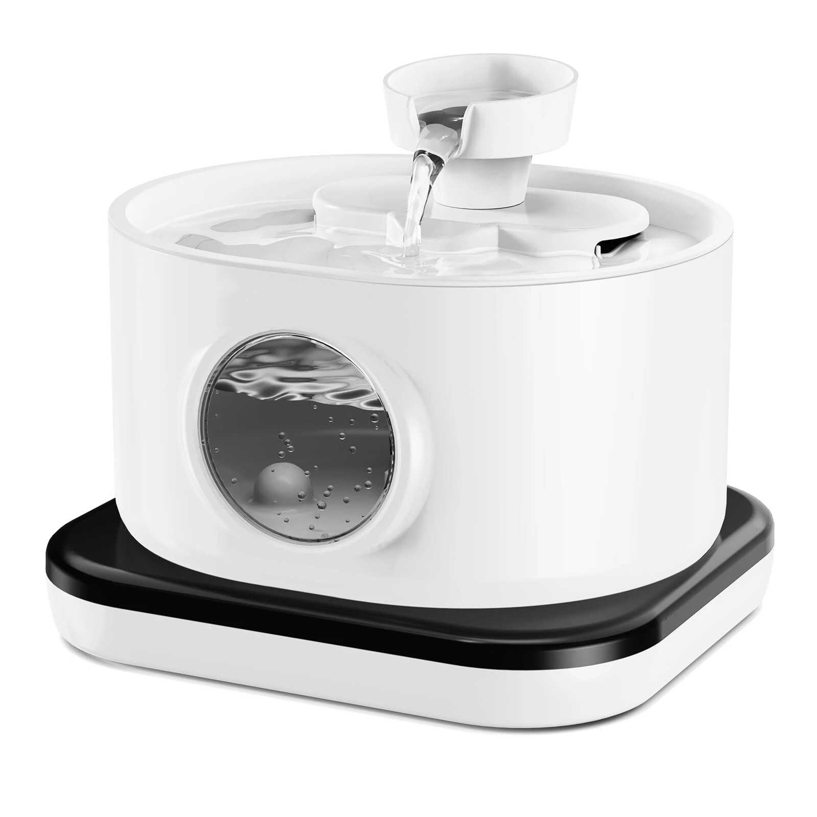 OEM New Design 2.8L Smart Auto Sensor Wireless Charge Waterproof Automatic Cat Dog Pet Water Dispenser Fountain Bowl-white 1