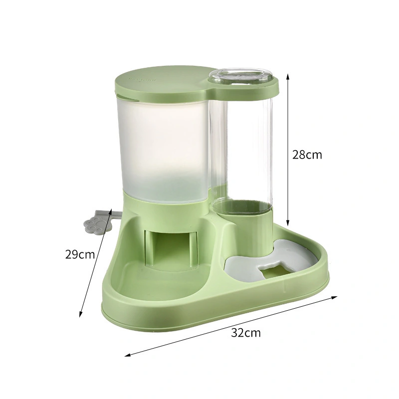 Dog Water Dispenser Automatic Cat Feeder Water Dispenser Food Bowl Pet Water Dispenser Small Medium And Large Dog Supplies-green 1