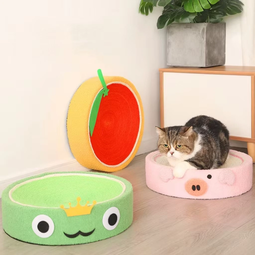 wholesale Cat Scratcher Cat Bed for Indoor Cats Natural Hand-Woven sisal Scratching Board Durable Protecting Furniture 1