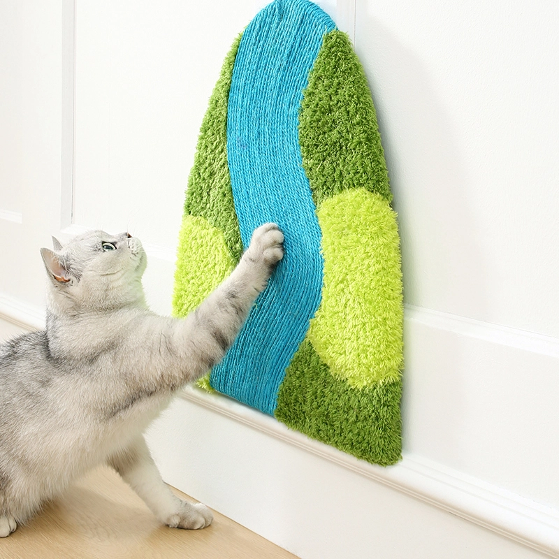 Оптовая серия Cat Cat Scratch Board Cat Scratch Board Прессованная бумага Интерактивные игрушки для кошек зеленый 1