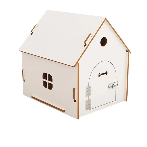 wholesale Four Seasons Pet House Solid Wood Removable Waterproof Small Cat and Dog House-white2 1