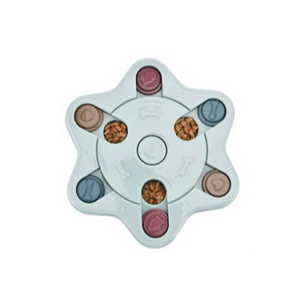 Wholesale Plastic Pet Interactive Toys Dog Puzzles Toys for Small Smart Dogs-blue2 1