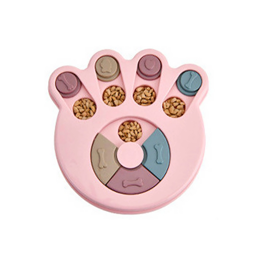 Groothandel plastic huisdier interactief speelgoed hondenpuzzels speelgoed voor kleine slimme honden-roze1 1