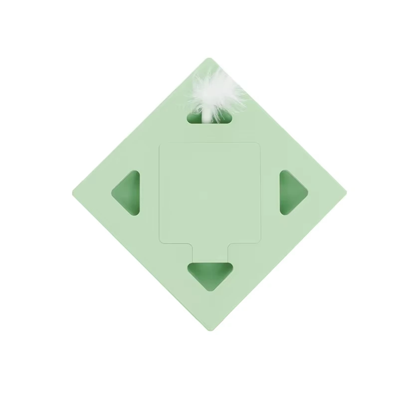 wholesale Rompecabezas interactivo automático recargable Juguete para gatos Juego de juguetes para gatos de diseño divertido Juguetes electrónicos inteligentes para mascotas para gatos-verde 1
