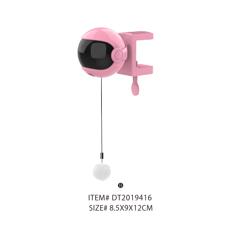 Heet verkoop dierbenodigdheden Smart Cat Toys-producten Automatische interactieve Iq-trainingsrobot Yoyo Cat Lift Fishing Toy-roze 1