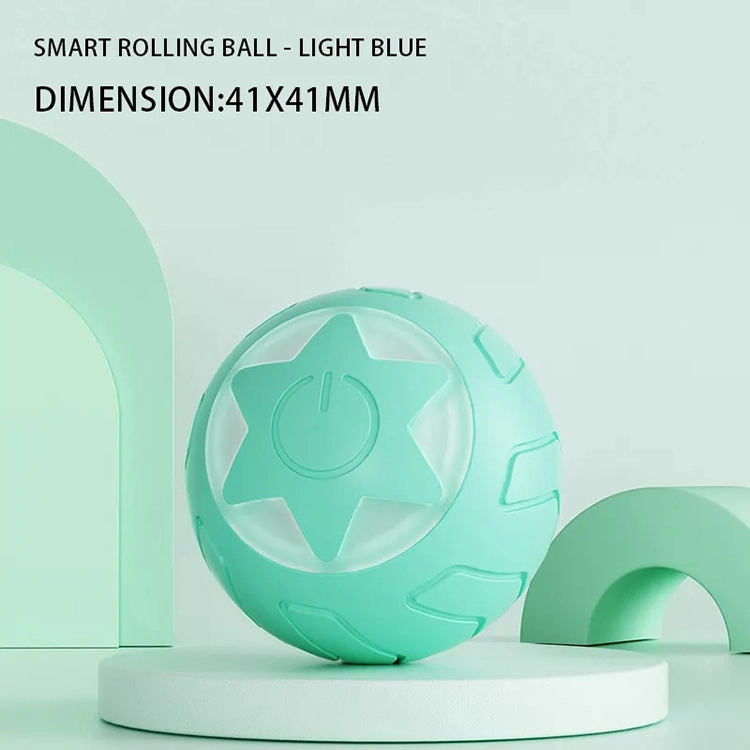wholesale Electric Pet Cat Toys Automatic Rolling Smart Cat Ball Training Self-Moving Kitten Toy Cat Playing Indoor Interactive Pet Toys-green 1