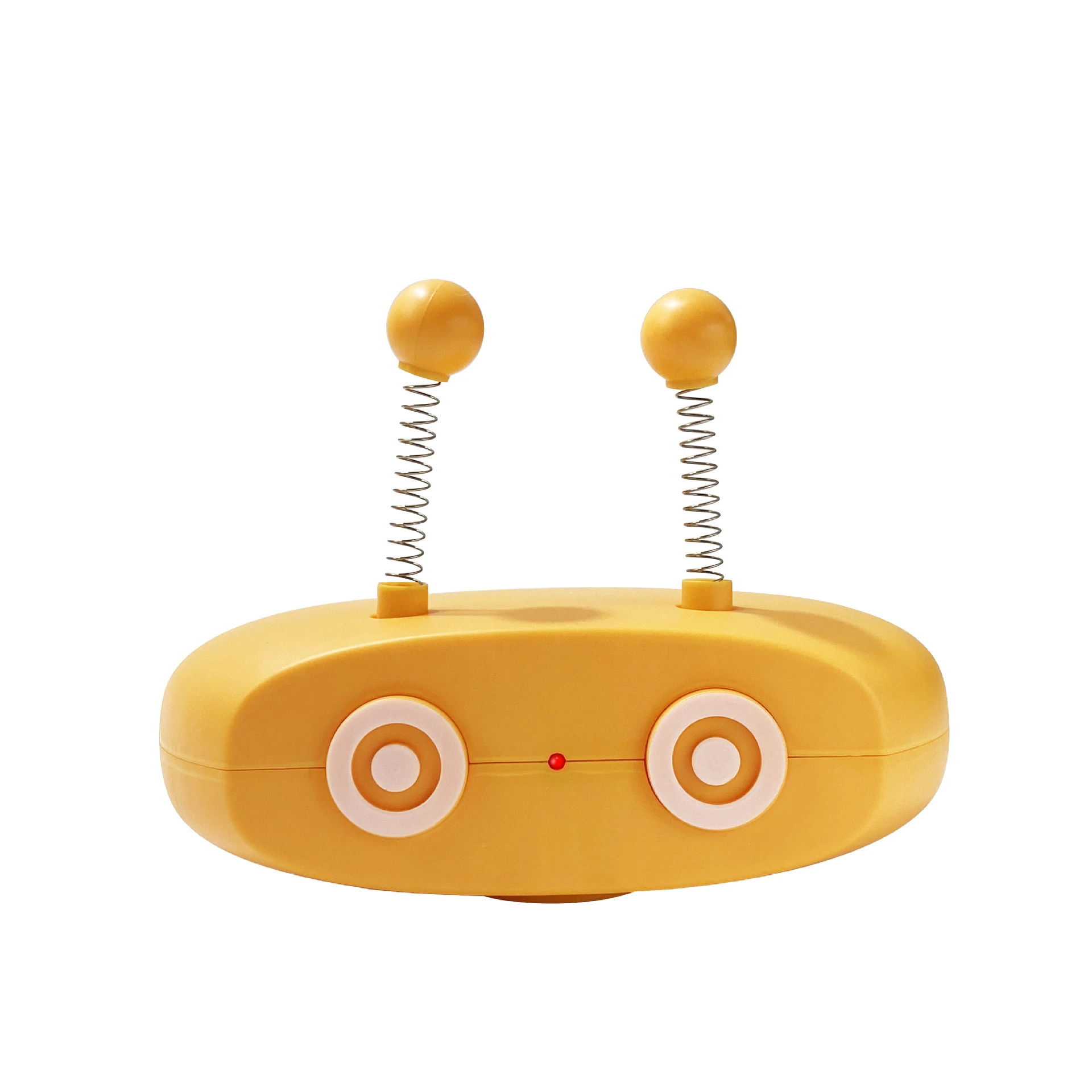 wholesale Accesorios multifunción para mascotas Juguete interactivo para gatos Juguetes móviles robóticos automáticos para gatos con láser y plumas Personalizado-amarillo 1
