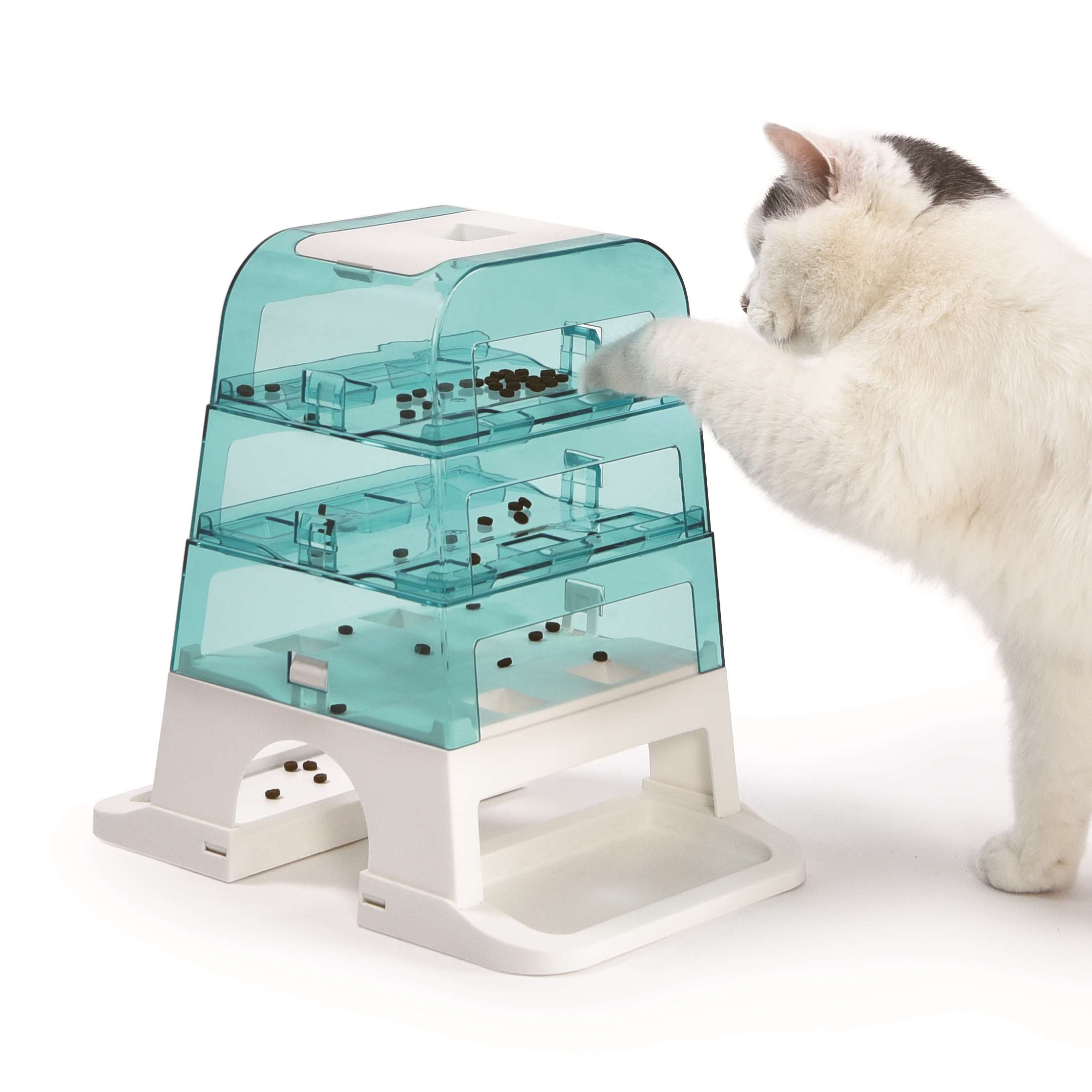 Nieuwkomers Interactief kattenspeelgoed Pet Feeder 3 moeilijkheidsgraden Slow Feeder Cat Senses Food Tree groothandel voerbak voor huisdieren 1