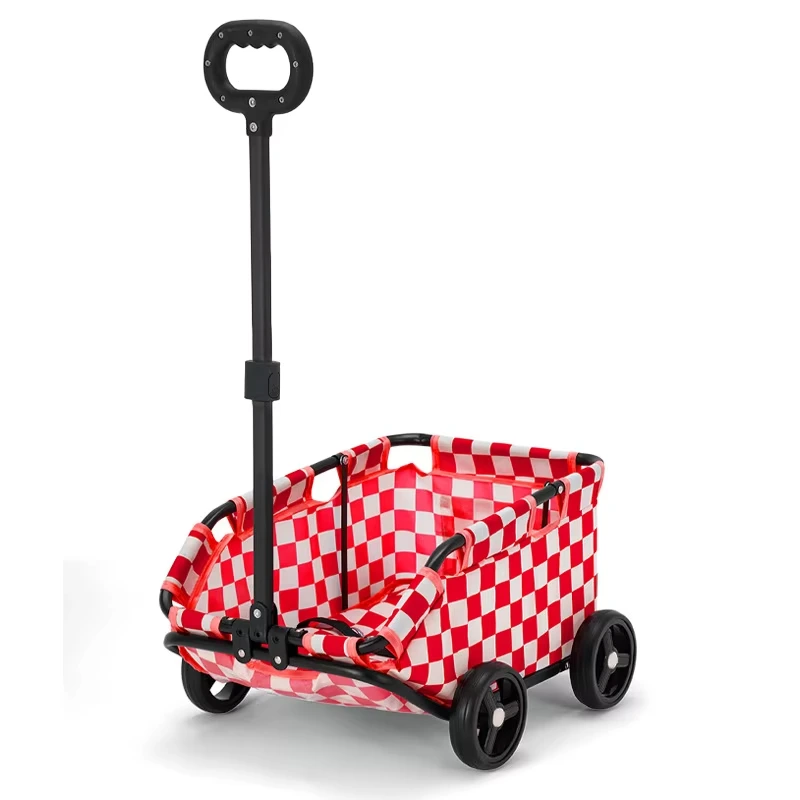 wholesale Venta caliente de buena calidad Aspecto elegante Cómodo acolchado Material de alta calidad Coche para mascotas Bolsa para mascotas-rojo 1