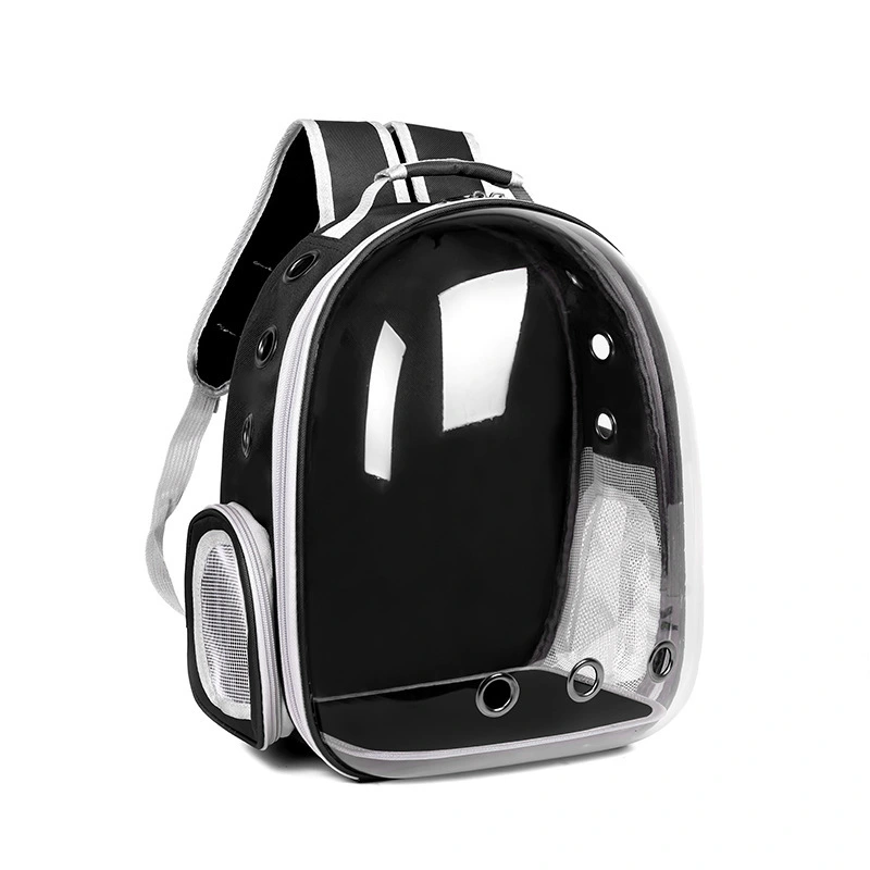 wholesale pet bag Hot Selling Luxury Small Dog Cat Backpack Comfortable and Breathable for Pet Travel bag-black 1
