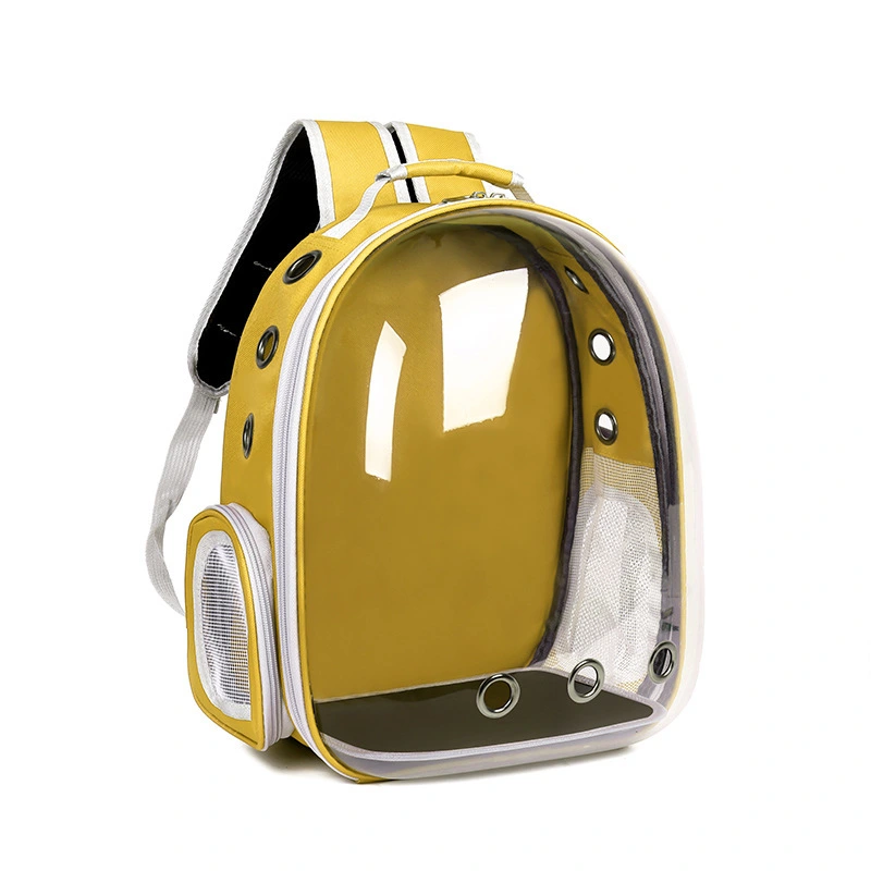 wholesale pet bag Hot Selling Luxury Small Dog Cat Backpack Comfortable and Breathable for Pet Travel bag-yellow 1