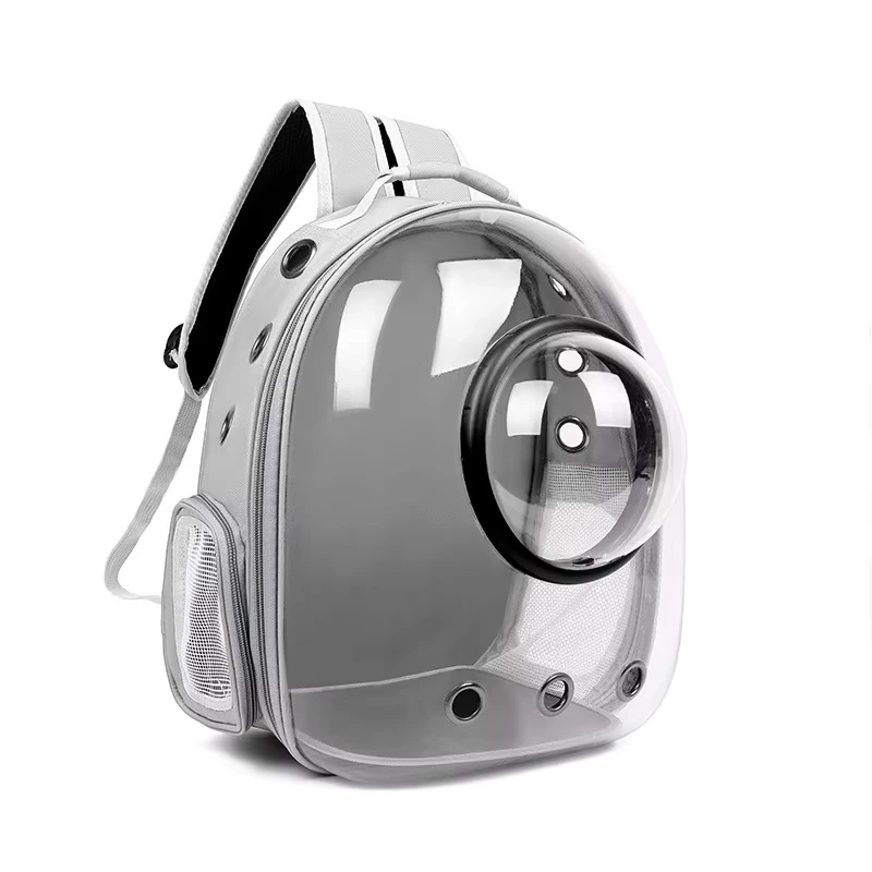 Hot Selling Breathable Transparent Space Capsule Cat Dog Travel Bag Pet outdoor Carrier Backpack-grey 1