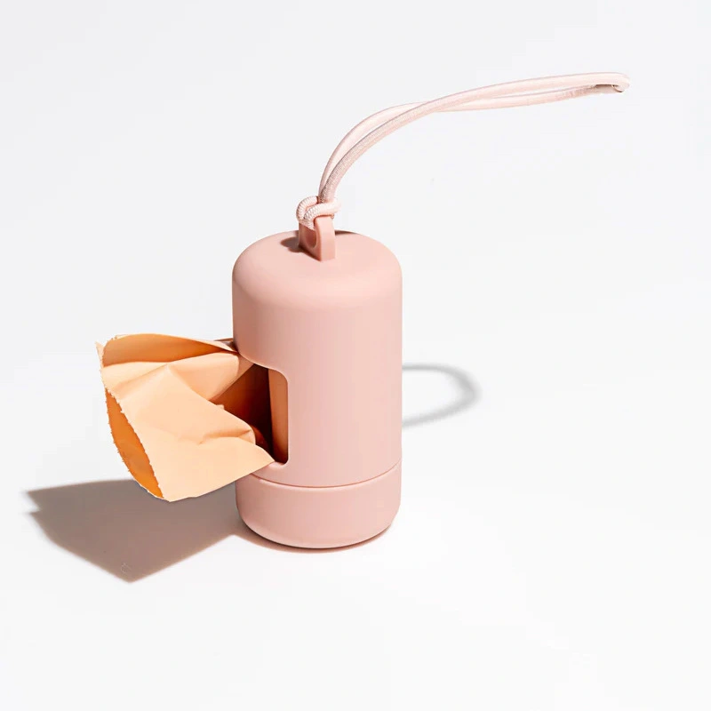groothandel Eco-vriendelijke hondenkakzakhouder huisdierafvalzakdispenser-roze 1