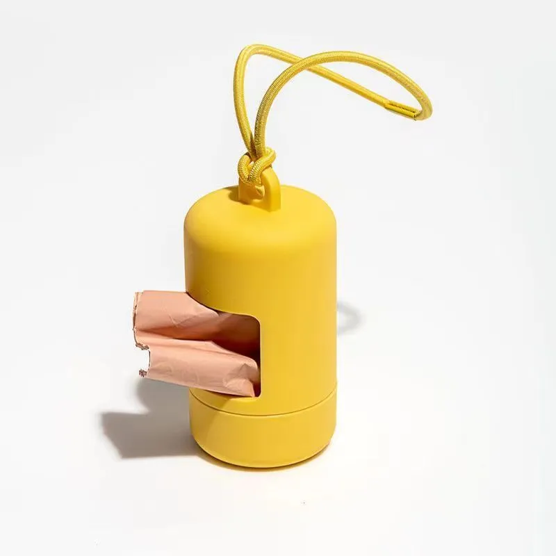 groothandel Eco-vriendelijke hondenpoepzakhouder Pet Waste Bag Dispenser-geel 1