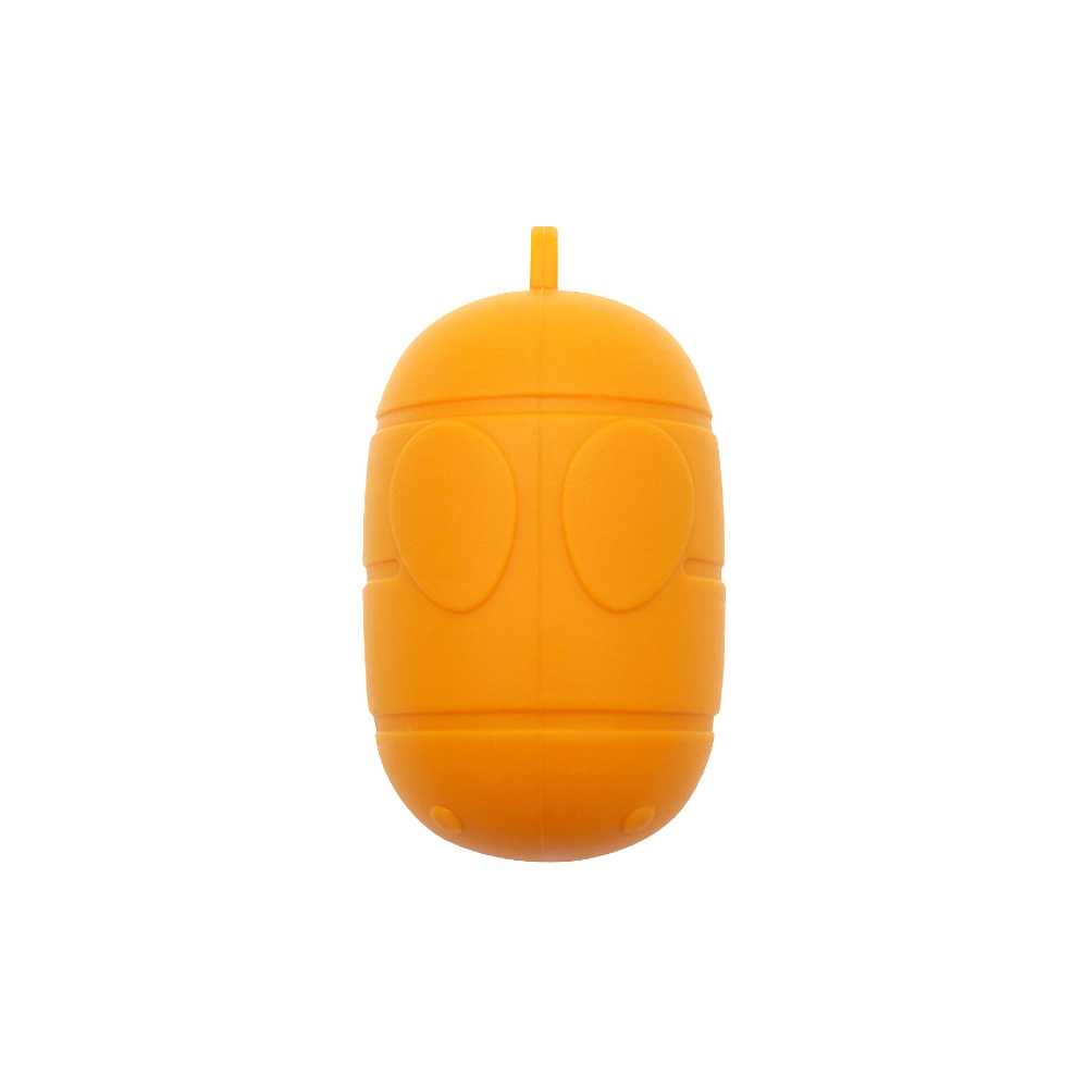 wholesale Custom Portable Outdoor Pet Waste Poop Bag Holder Silicone Dog Poop Bag Holder Dispenser-orange 1