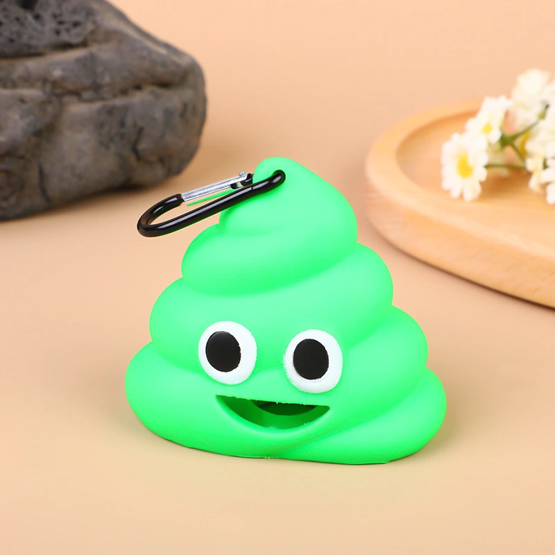 Customizable Funny Dog Poop Bag Holder for Leash Durable Dog Poop Bag Dispenser for Dog Waste Bags Pet Shop Product-green 1