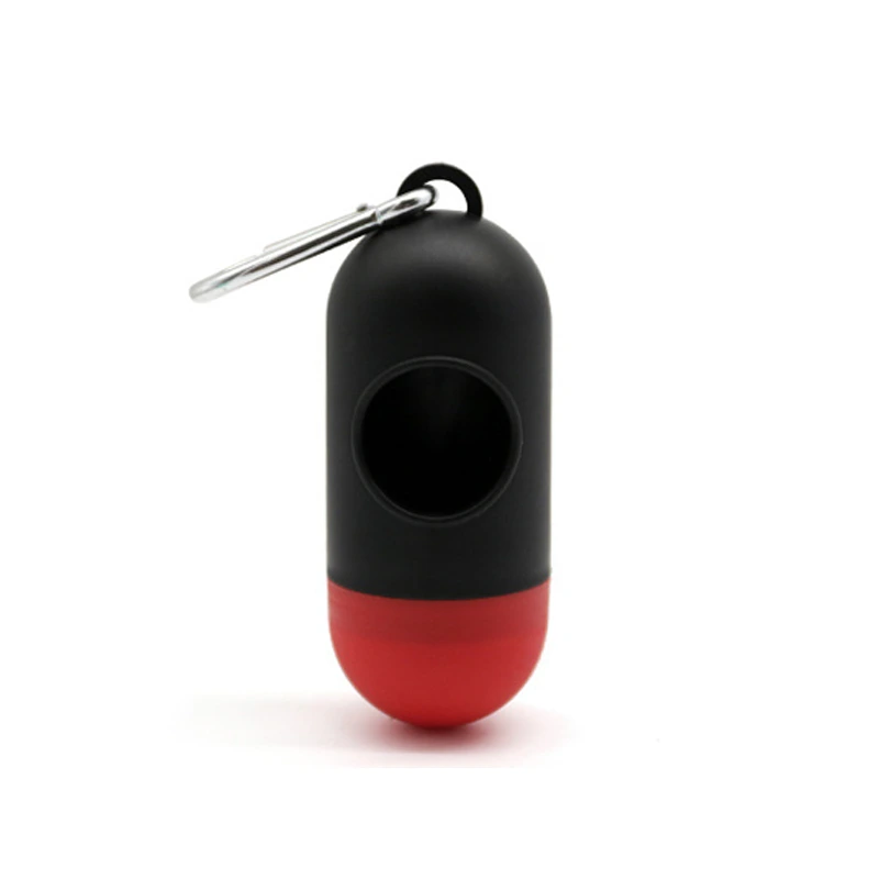 Top Seller Plastic Poop Bags Dispenser Pet Walking Accessory Custom Dog Poop Bag Holder-black&red 1