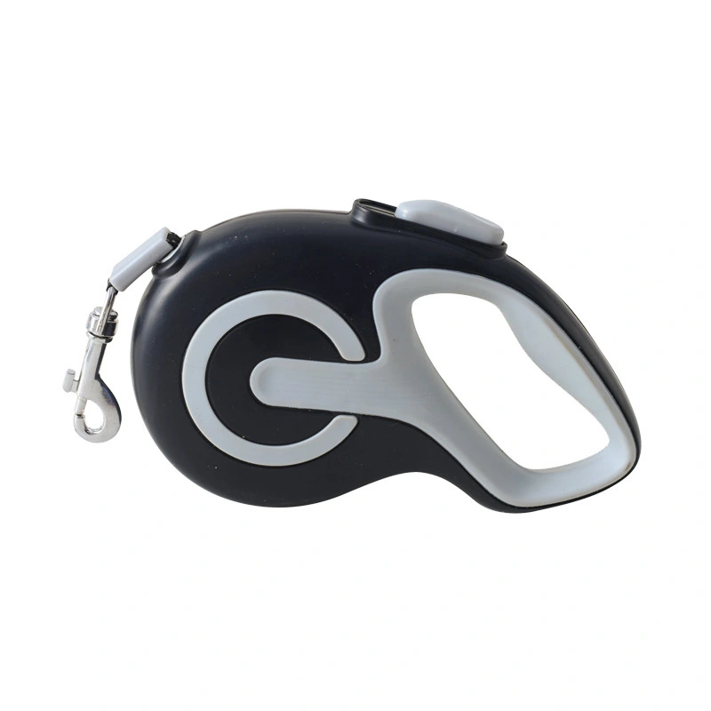 groothandel Hot Verkoop Automatische Telescopische Tractor Hondentape met Ergonomische Antislipgreep Intrekbare Hondenriem - zwart 1