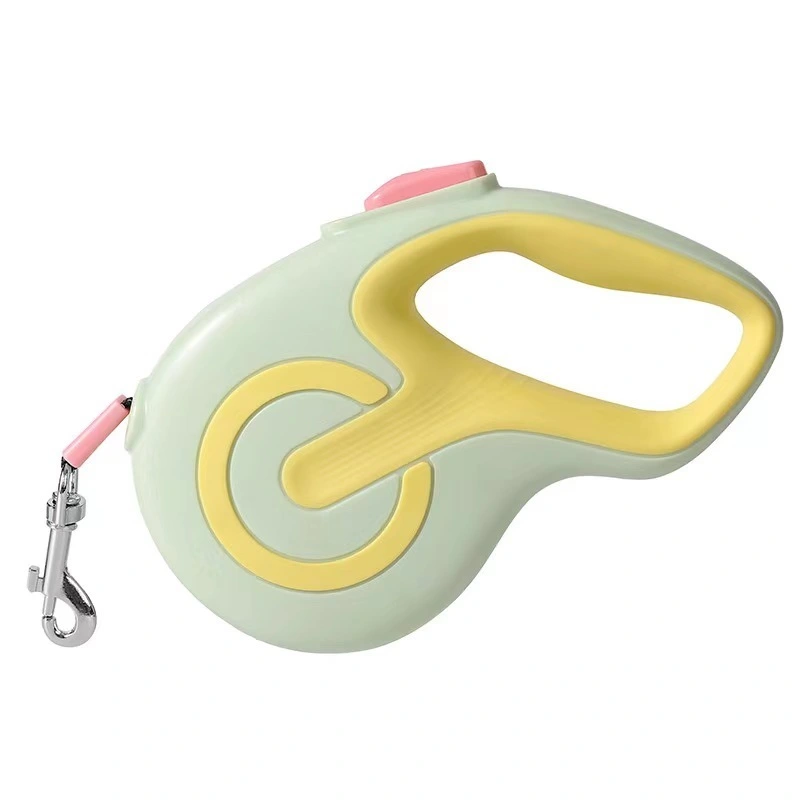 wholesale Hot Sell Automatic Telescopic Tractor Dog Tape with Ergonomic Non-slip Grip Retractable Dog Leash-light green 1