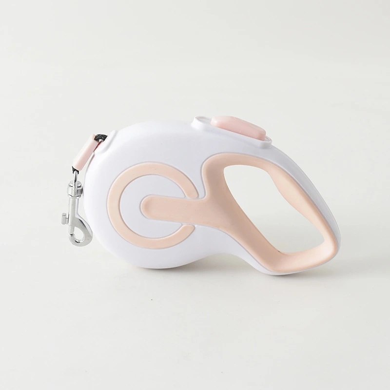 wholesale Hot Sell Automatic Telescopic Tractor Dog Tape with Ergonomic Non-slip Grip Retractable Dog Leash-white 1