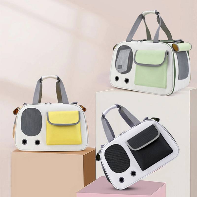 Customized Outdoor Portable Ventilated Hand Carry Pet Carrier Fashion Foldable Large Capacity Breathable Oxford Cloth Pet Bag 1
