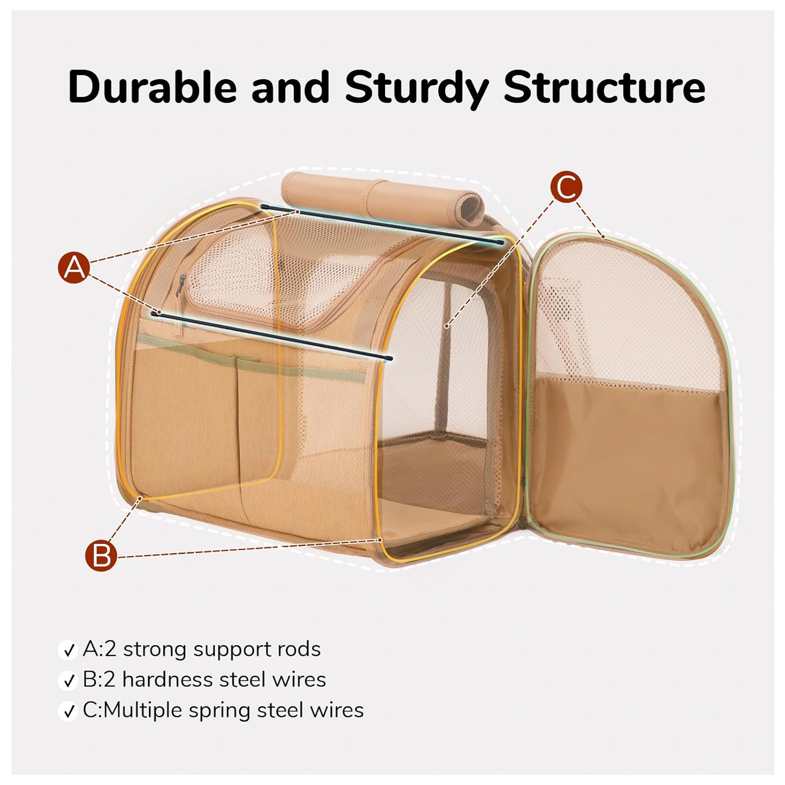 wholesale Hot Selling Collapsible Large Cat Travel Backpack Airline Approved Pet Sling Carrier Pet Tote Bag-1 1
