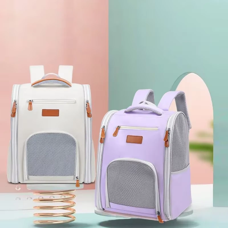 Nieuwe Stijl Huisdier Rugzak Carry Snack Tas Draagbare Zachte Rugzak Verstelbare Grote Capaciteit Huisdieren Harnas Kat Hond Outdoor Snack Zakken 1