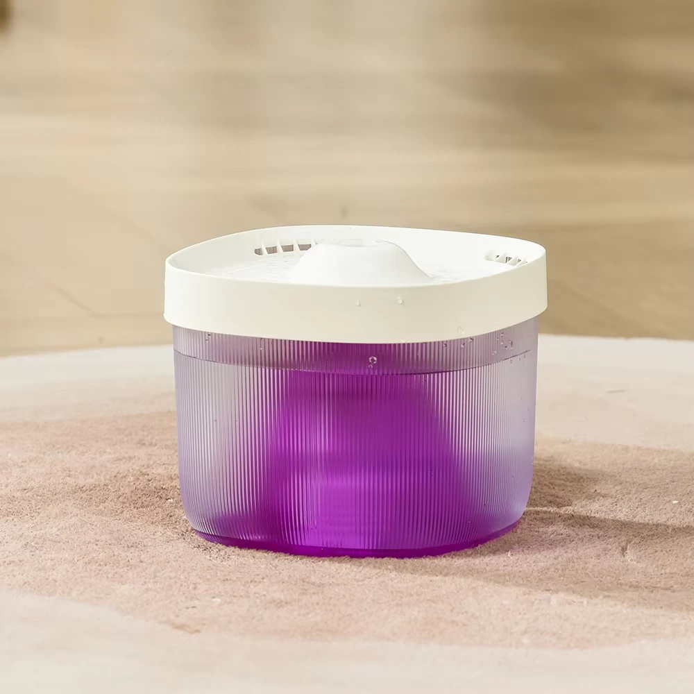 wholesale New Cat Water Dispenser Pet Gravity Drinker Automatic Cat Drinking Fountain with Pump for Cats Dogs Multiple Pets-purple 1