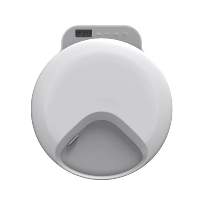 wholesale Alimentador inteligente para mascotas 4 comidas Alimentador de comida para gatos Tazón Alimentador automático inalámbrico de comida para perros con temporizador-gris 1