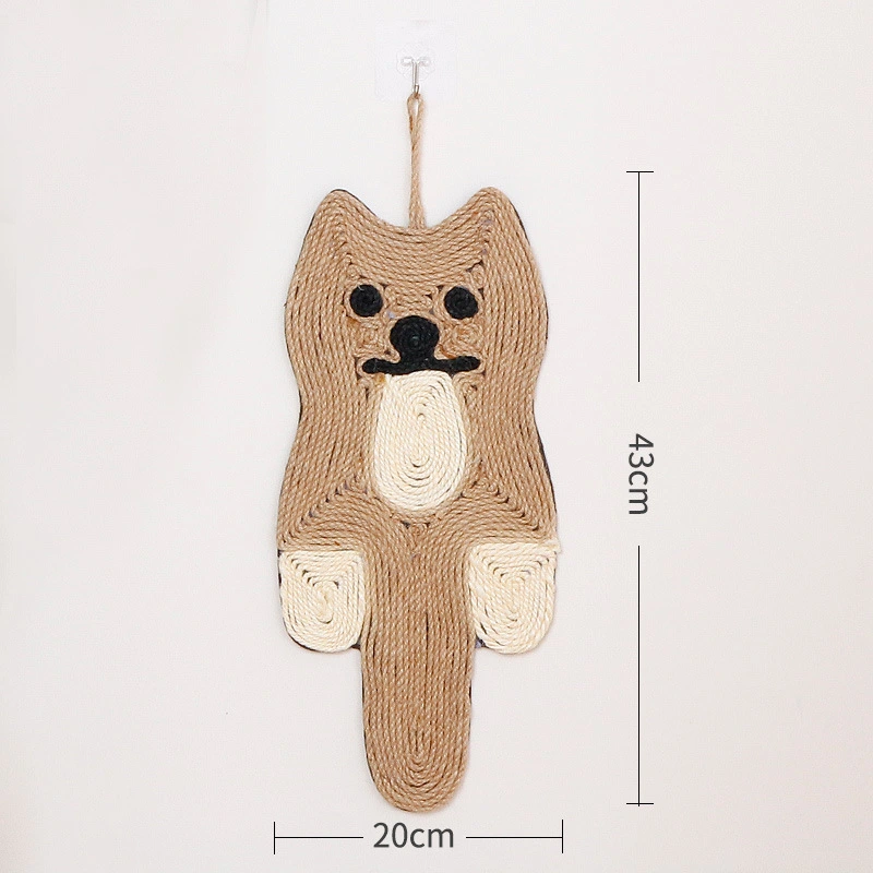 wholesale Sisal cat scratching board wear-resistant oversized multifunctional round kitten hemp rope claw sharpener cat toy-cat style 1