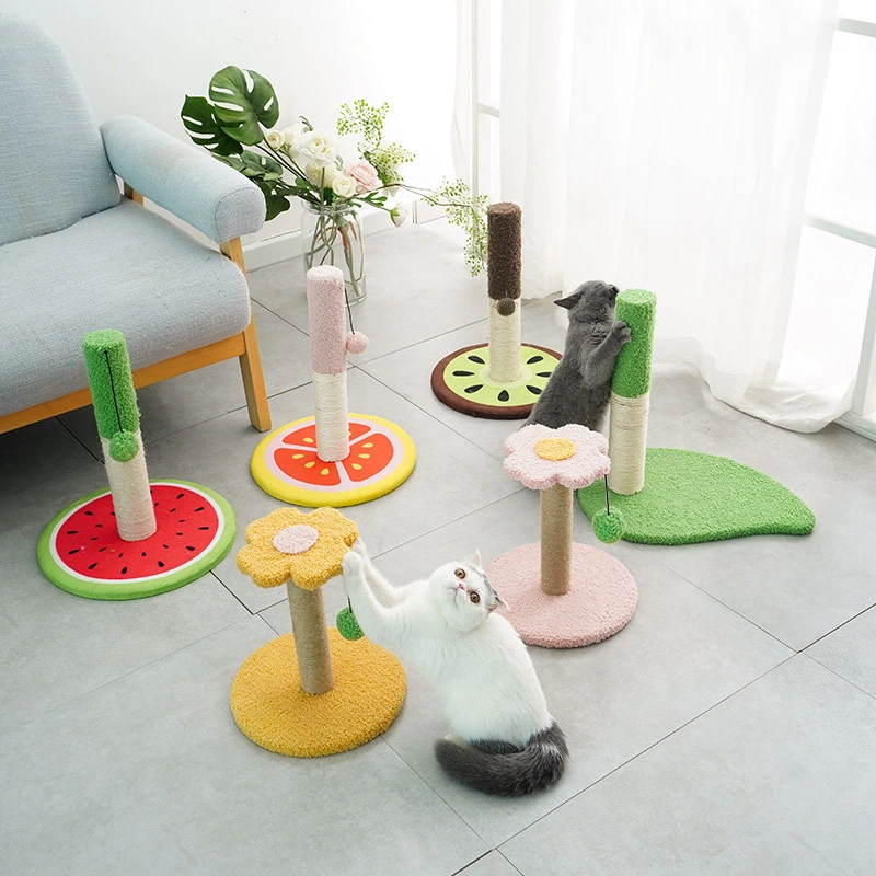 factory price Pet supplies cute vertical cat scratcher cheap wholesale  cat tree cat palying cat toy-all color 1