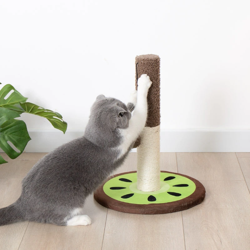 factory price Pet supplies cute vertical cat scratcher cheap wholesale  cat tree cat palying cat toy-kiwi style 1