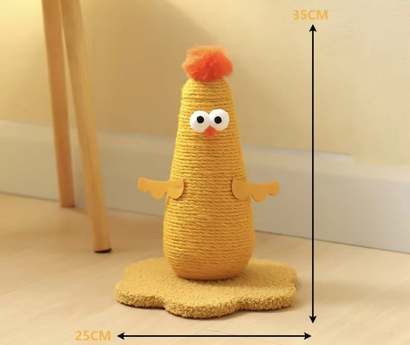 Название товара wholesale Куриная форма Кошачья когтеточка Лазающая кошка Дом на дереве Башня Когтеточка Настроить сизаль-кошка Симпатичная коробка Игрушки для домашних животных желтый Код товара 1