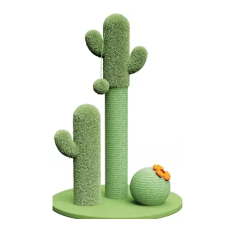 Wooden Multilayer Rotating Track Ball Game Cat Turntable Pet Interactive Toy Cat Intellectual Track Funny Scratcher Toy green2 1